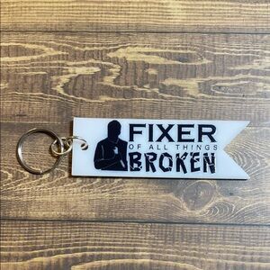 Handmade Fixer Of All Broken Things Acrylic Keychain